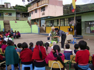Theateraufführungen in den Gemeinschaften des Chimborazo