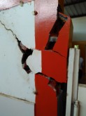 Los daños causados a la escuela Juntos Venceremos Chone por el terremoto del 16 de abril