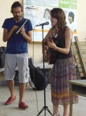 Katie and Jorge  rejoiced the envent with their music