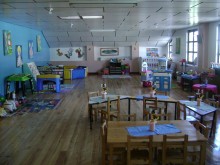 Wooden floor were installed in every classroom
